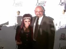 Nicole Ã’SnookiÃ“ Polizzi and Andy Polizzi at Nicole 'Snooki' Polizzi Introduces Team Snooki Boxing, New York, NY, United States, 01/12/2012 Stock Footage