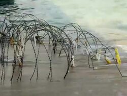 Forbidden area Stock Footage