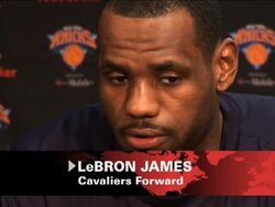 NBA superstar LeBron James was in New York Tuesday. His Cleveland Cavaliers played the Knicks. James can become a free agent in 2010. Many NBA teams would love to sign James. (Nov. 25) News Clip