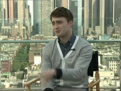 INTERVIEW: Daniel Radcliffe on missing working with Emma Watson and Rupert Grint and the rest of the cast at the Harry Potter & The Deathly Hallows Part 2 Press Conference at London England. (Footage by WireImage Video/Getty Images Entertainment Video) Stock Footage