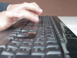 Computer Keyboard Stock Footage