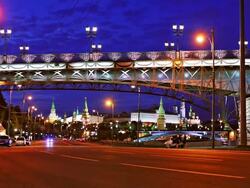 Evening cityscape Stock Footage