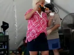 Anne Burrell at the Grand Tasting Sobe Wine and Fo Stock Footage