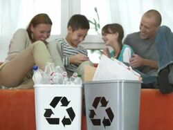 HD DOLLY: Family Having Fun Tickling Each Other Stock Footage