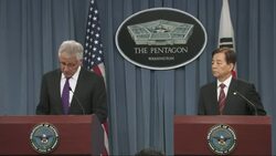 Hagel and counterpart Han agree to delay wartime control transfer News Clip