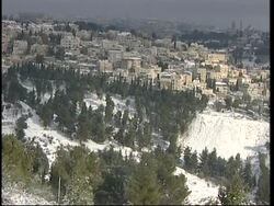 Jerusalem and Ramallah hit by heavy snowfalls News Clip