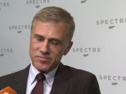 Christoph Waltz speaking to press at new Bond film launch News Clip