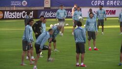 CLEAN : Uruguay team trains ahead of Argentina face off at Copa News Clip
