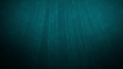 loopable background flying blue particles in light beams Stock Footage