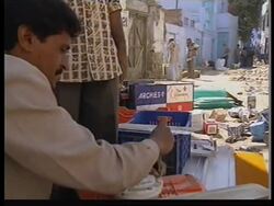 INDIA: EARTHQUAKE DISASTER BRINGS ECONOMIC CRISIS News Clip