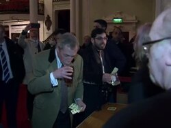 Nigel Farage attends Beer Festival in Margate News Clip