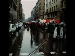 UPITN 16/1/80 LABOUR UNION RALLY AND STRIKE News Clip