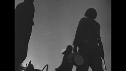 US troops wait for military action on the Western Front during World War II News Clip