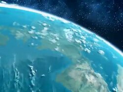 Earth zoom animation Stock Footage