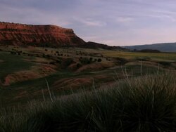 Valley with Red Rock Time Lapse Stock Footage