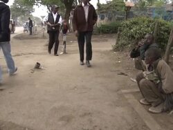 Kenyan Street Boys Stock Footage