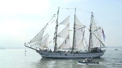 CLEAN: Tall ships hoist sails for New York's Fleet Week News Clip