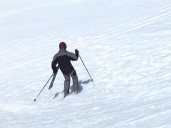 HD: Ski Accident Stock Footage