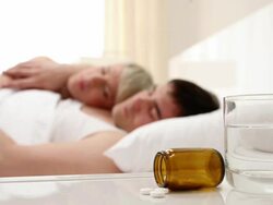 Couple in bed Stock Footage