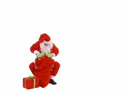 Santa With Presents Stock Footage