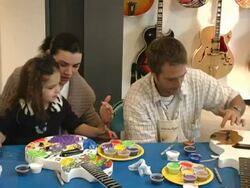 Gibson Guitar 'Paint For PEP' Charity Event Stock Footage