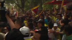 Tibetan in flames at anti-China protest in India News Clip