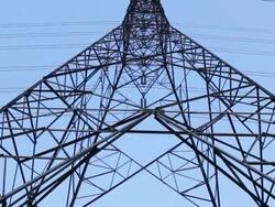 Electric powerlines Stock Footage