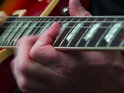 HD Electric Guitar Solo Close-up (4:2:2@100 Mb/s) Stock Footage