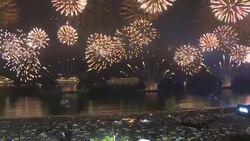 CLEAN : Brazil: Revellers welcome 2018 on Rio's Copacabana beach News Clip