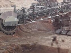 Bucket-wheel excavator Stock Footage