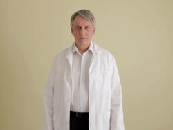 MWS doctor / lab technician smiling at camera Stock Footage