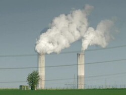 NTSC: industrial Chimneys Stock Footage