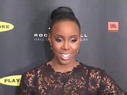 Kelly Rowland at 28th Annual Rock and Roll Hall Of Fame Induction Ceremony - Arrivals 4/18/2013 in Los Angeles, CA.(Footage by WireImage Video/Getty Images Entertainment Video) Stock Footage