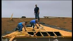 Tornado causes damage to homes; flooding after heavy rain News Clip