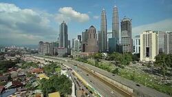 Kuala Lumpur Skyline Stock Footage
