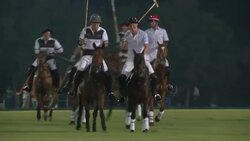 Prince Harry participates in charity polo match News Clip