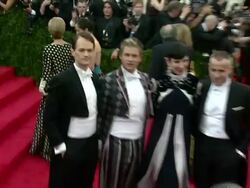 Neil Patrick Harris, David Burtka, Tom Ford at 'Charles James: Beyond Fashion' Costume Institute Gala - Arrivals Stock Footage