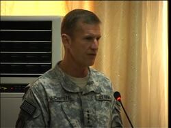 General comments on US strategy to Afghan MPs News Clip