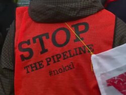 Rally against Keystone XL and climate change Stock Footage
