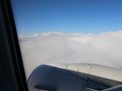 Plane Experiencing Turbulence Stock Footage