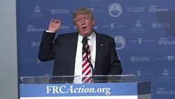 Value Voters: Donald Trump (part 8 of 10) Stock Footage