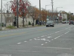 Street scene in the Edgewood neighborhood Stock Footage