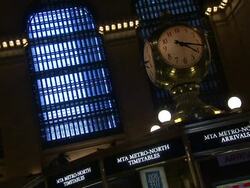 Schedule boards display arrivals and departures at Grand Central Station. Stock Footage