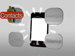 Phone usage applications - loopable Stock Footage