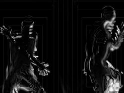 Abstract Dancers Duo Stock Footage