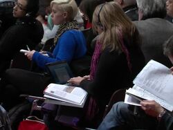 ATMOSPHERE: at Les Adieux De La Reine: 62 Berlin International Film Festival 2012 at the Grand Hyatt on February 9, 2012 in Berlin, Germany. (Footage by WireImage Video/Getty Images) Stock Footage