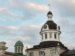 Two City Hall Kingston Ontario Timelapses Stock Footage