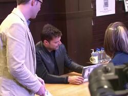 Ricky Martin at the Ricky Martin Signs Copies Of His New Book 'Me' at Los Angeles CA. (Footage by WireImage Video/GettyImages) Stock Footage