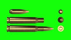 50mm Bullet . Luma matte Stock Footage