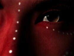 African face paint Stock Footage